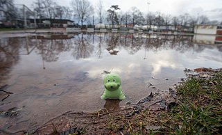 Bei Regenwetter ist der Platz schnell unbespielbar. - Oliver Krato