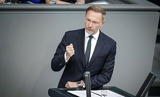 Bundesfinanzminister Christian Lindner (FDP) und Familienministerin Lisa Paus (Grüne) rangen monatelang um die Finanzierung der Kindergrundsicherung. - Kay Nietfeld/dpa