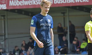 Bjarne Pudel, hier noch in Diensten des SC Wiedenbrück, freut sich auf das Gastspiel mit Borussia Dortmund II in der Bielefelder Schüco-Arena. - Jens Dünhölter