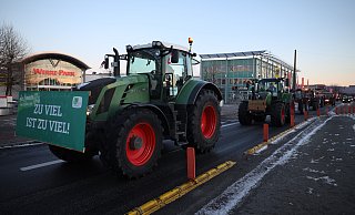 Vor einem Jahr haben die Landwirte protestiert. - Archivfoto: Jörg Stuke