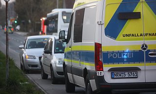 Auf der Volmerdingsener Straße wurde ein Kind frontal von einem Linienbus erfasst. - Nicole Sielermann