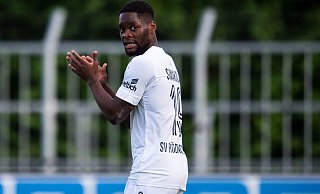 Doppeltorschütze: Ba-Muaka Simakala erzielte beim 2:3 des SV Rödinghausen im Spiel bei Fortuna Köln beide Treffer der Gäste. - Noah Wedel