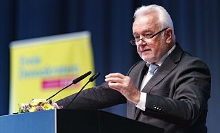 Wolfgang Kubicki (FDP), stellvertretender Bundesvorsitzender seiner Partei, beim Landesparteitag der FDP Schleswig-Holstein. - Axel Heimken/dpa