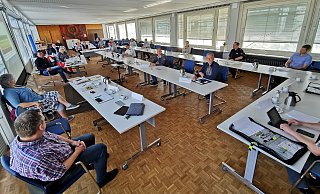 Der Krisenstab tagt in kleiner Runde jeden Tag. - Landkreis
