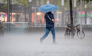 Am Donnerstag soll es Regen und Gewitter geben. - picture alliance/Moritz Frankenberg/dpa