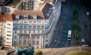 Das Stadtgasthaus am Willy-Brandt-Platz/Herforder Straße. - Mike-Dennis Müller / www.mdm.photo