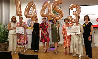 Mit 14.453 Euro machen die Soroptimistinnen und ihre Gäste die Erfüllung vieler weiterer Wünsche durch das Wünschemobil möglich. Die Spendensumme ist seit dem Treffen noch weiter gestiegen. - Ilka Gülker