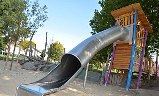 Der neue Spielplatz an der Trakehner Straße in Sürenheide ist in einem Top-Zustand. - Karin Prignitz