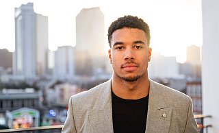 NFL-Profi Marcel Dabo würde gerne bei den Olympischen Spielen für Deutschland starten. - Maximilian Haupt/dpa