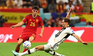 Mittelfeldspieler Leon Goretzka durfte gegen Spanien von Beginn an ran. - Christian Charisius/dpa