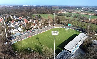 Der Gütersloher Heidewald ist die sportliche Heimat des FC Gütersloh. Doch das Stadion benötigt langfristig eine Sanierung. - Andreas Frücht