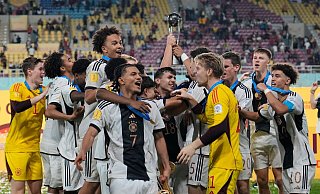 Die deutschen U17-Fußballer siegten im WM-Finale im Elfmeterschießen gegen Frankreich. - Achmad Ibrahim/AP