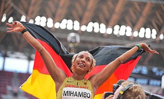 Wurde 2021 in Tokio Olympiasiegerin: Malaika Mihambo. (Archivbild) - Michael Kappeler/dpa