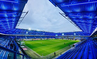 Die Home-Deluxe-Arena ist die Heimspielstätte des SC Paderborn 07. - Besim Mazhiqi