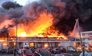 Bei dem Großbrand im Februar 2016 ist der Westfleisch-Schlachthof komplett zerstört worden. - (Archivbild) Marc Köppelmann