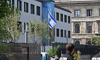 Großeinsatz vor dem israelischen Generalkonsulat in München - Peter Kneffel/dpa
