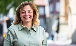Melahat Barlak ist die Oberbürgermeister-Kandidatin des BIG ("Bündnis für Innovation und Gerechtigkeit"). - Sarah Jonek