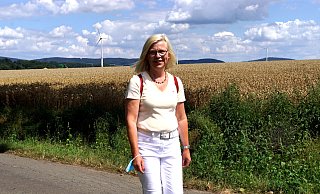 Der Lieblingsplatz von Ulrike Schwarze: der Ramhorstweg in Kirchlengern. - Niklas Krämer