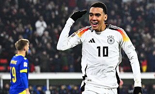 Mit dem Kopf erfolgreich: Jamal Musiala. - Tom Weller/dpa