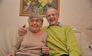 Gudrun und Wolfgang Böhme kennen sich bereits aus Volksschulzeiten. - Karin Prignitz
