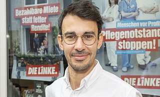 Onur Ocak tritt für die Partei "Die Linke" in Bielefeld als Oberbürgermeisterkandidat an. - Jörg Dieckmann Onur Ocak tritt für die Partei "Die Linke" in Bielefeld als Oberbürgermeisterkandidat an. - Jörg Dieckmann