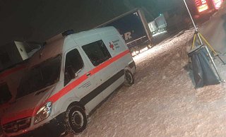 Am Autohof in Bünde werden Lkw-Fahrer versorgt. - DRK