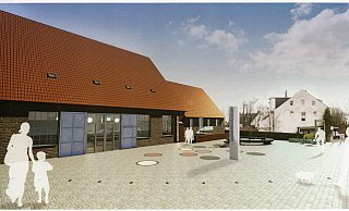 Neue Optik: Zum Gerberplatz hin sollen große Glaslemente in die Fassade eingearbeitet werden. - Gerberei-Museum