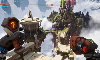 Wo, bitte, geht's nach Hause? Willkommen auf dem "Savage Planet", der nicht überall so viel Luft hat wie auf diesem Foto. - 505 Games