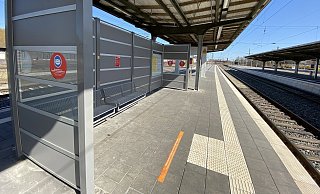 Die Bauarbeiten im Bereich der Verkehrsstation des Bahnhofs sind weit fortgeschritten. - Dirk Windmöller