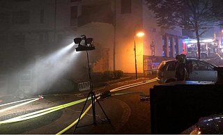 Nach dem Feuer in einer Tiefgarage in der Paderborner Innenstadt geht die Polizei von Brandstiftung aus. - Feuerwehr Paderborn