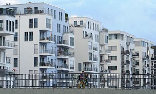 Ein Wohnviertel am Westhafen in Frankfurt am Main. - Arne Dedert/dpa