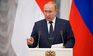 «Es gibt nichts Wichtigeres als das Schicksal des Vaterlandes»: Wladimir Putin. - Foto: Alexander Zemlianichenko/Pool AP/dpa