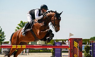 Markus Brinkmann (RFV von Lützow Herford) wurde mit Diamant´s Boy Dritter im Stechen. - Foto: Yvonne Gottschlich