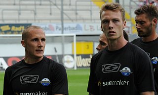 Freud und Leid: Sebastian Schonlau (vorne r.) droht eine längere Zwangspause. Sein Teamkollege Sven Michel ist dagegen wieder fit. - Ulrich Petzold