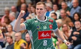 Der Litauer Karolis Antanavicius ist der Top-Zugang von GWD Minden und wurde gleich zum besten Torschützen des Aufsteigers. - Angela Metge