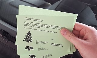 Anstelle eines Knöllchens gibt’s in Warburg ein Adventsgedicht. - Stadt Warburg