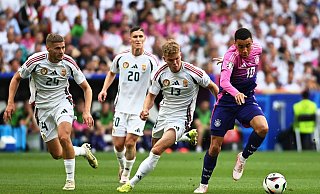 Marton Dardai, Roland Sallai und András Schäfer gehören wie bei der EM zum Ungarn-Kader gegen Deutschland. - Marijan Murat/dpa