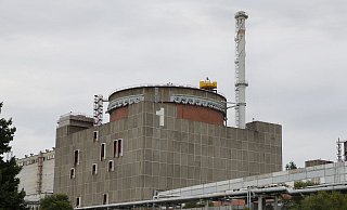 Blick auf einen Block des Kernkraftwerks Saporischschja. - Victor/XinHua/dpa