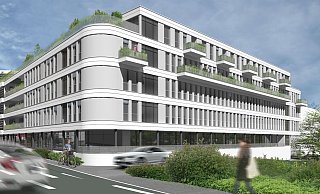 Das Gesundheitszentrum "Medical City Plaza" auf dem ehemaligen Hockeyplatz steht offenbar auf der Kippe. - mcp