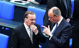 Pistorius und Merz - Michael Kappeler/dpa