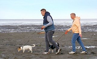 An der windigen Nordsee sagen sich Markus (l.) und Heino erstmals ganz offen, was sie füreinander empfinden. Bisher waren sie eher schüchtern unterwegs und trauten sich nicht offen zu sprechen. - RTL/Stefan Gregorowius An der windigen Nordsee sagen sich Markus (l.) und Heino erstmals ganz offen, was sie füreinander empfinden. Bisher waren sie eher schüchtern unterwegs und trauten sich nicht offen zu sprechen. - RTL/Stefan Gregorowius