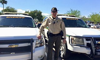Thomas Peine aus Gütersloh hat mit 40 Jahren angefangen, als Sheriff in Arizona in den USA zu arbeiten. - Privat