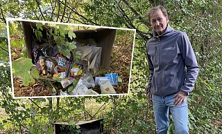 Hans Rüter beschwert sich über wilden Müll. - Shannon-Lee Bendig