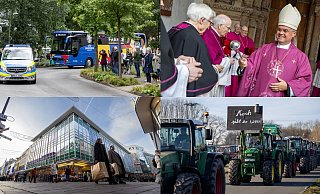 2024 war die französische Nationalmannschaft in Paderborn zu Gast. Außerdem gab es in der Stadt im Januar Bauernproteste, ein neuer Erzbischof wurde ins Amt eingeführt und die Innenstadt hat sich verändert. - Fotos: Niklas Tüns