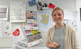 Andrea Rolfes, Leiterin der Lokalredaktion Bielefeld, hat live über Themen gesprochen, die Menschen in der Stadt bewegen. - Talin Dilsizyan