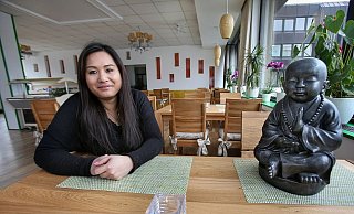 Thi Dieu Nguyen eröffnete das Veggie Delicious vor acht Jahren in Bielefeld. Sie bietet rein vegane, asiatische Küche. - NW-Archiv