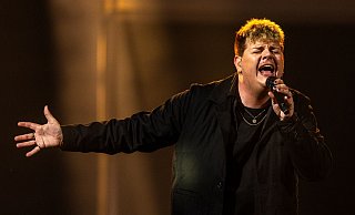 Isaak bei den Proben - er geht für Deutschland mit dem Song «Always On The Run» ins Rennen. - Jens Büttner/dpa