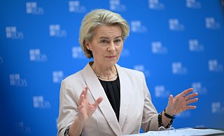 «Müssen schneller, digitaler, sauberer werden»: Ursula von der Leyen. - Britta Pedersen/dpa