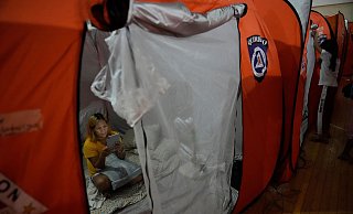 Auf der Flucht vor Supertaifun «Fung-Wong» mussten mehr als eine Million Menschen ihre Häuser verlassen. - Aaron Favila/AP/dpa