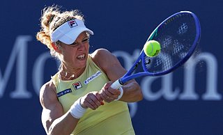 Laura Siegemund steht beim Turnier in Wuhan überraschend im Viertelfinale. - Adam Hunger/FR110666 AP/AP/dpa